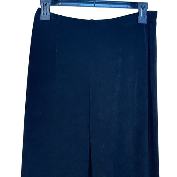 Chico's Travelers Size 1 US Medium 8 Black Wide Leg Elastic Waist Pull On Pants - Picture 5 of 8